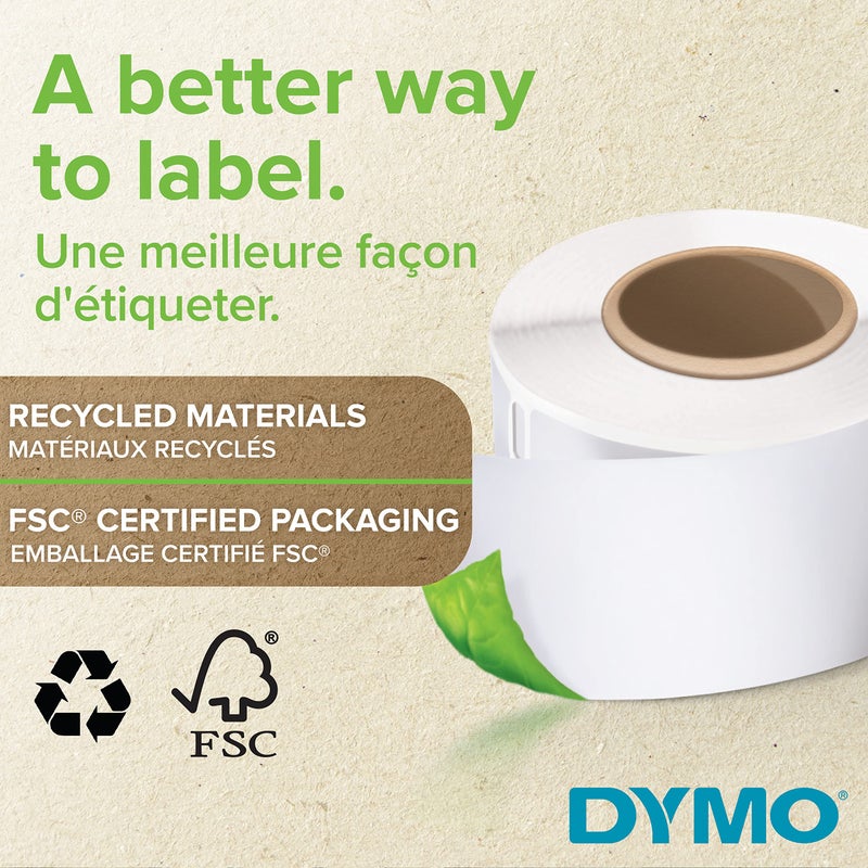 Dymo Sanford Lw Ribbon White Plastic 25X54Mm Roll161 - Image 2